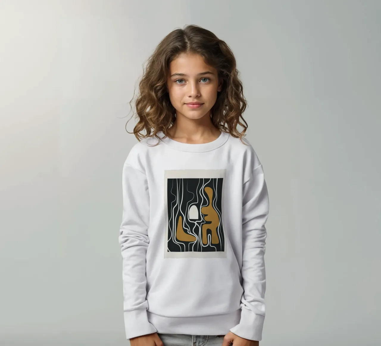 Minimal Abstract Form 1 sudadera para niño de Flow Line