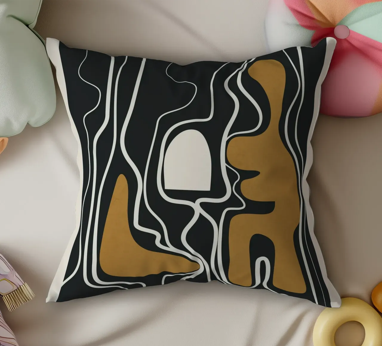 Minimal Abstract Form 1 cuscino da Flow Line