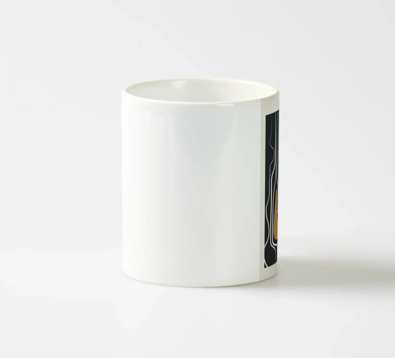Minimal Abstract Form 1 taza de cerámica de Flow Line