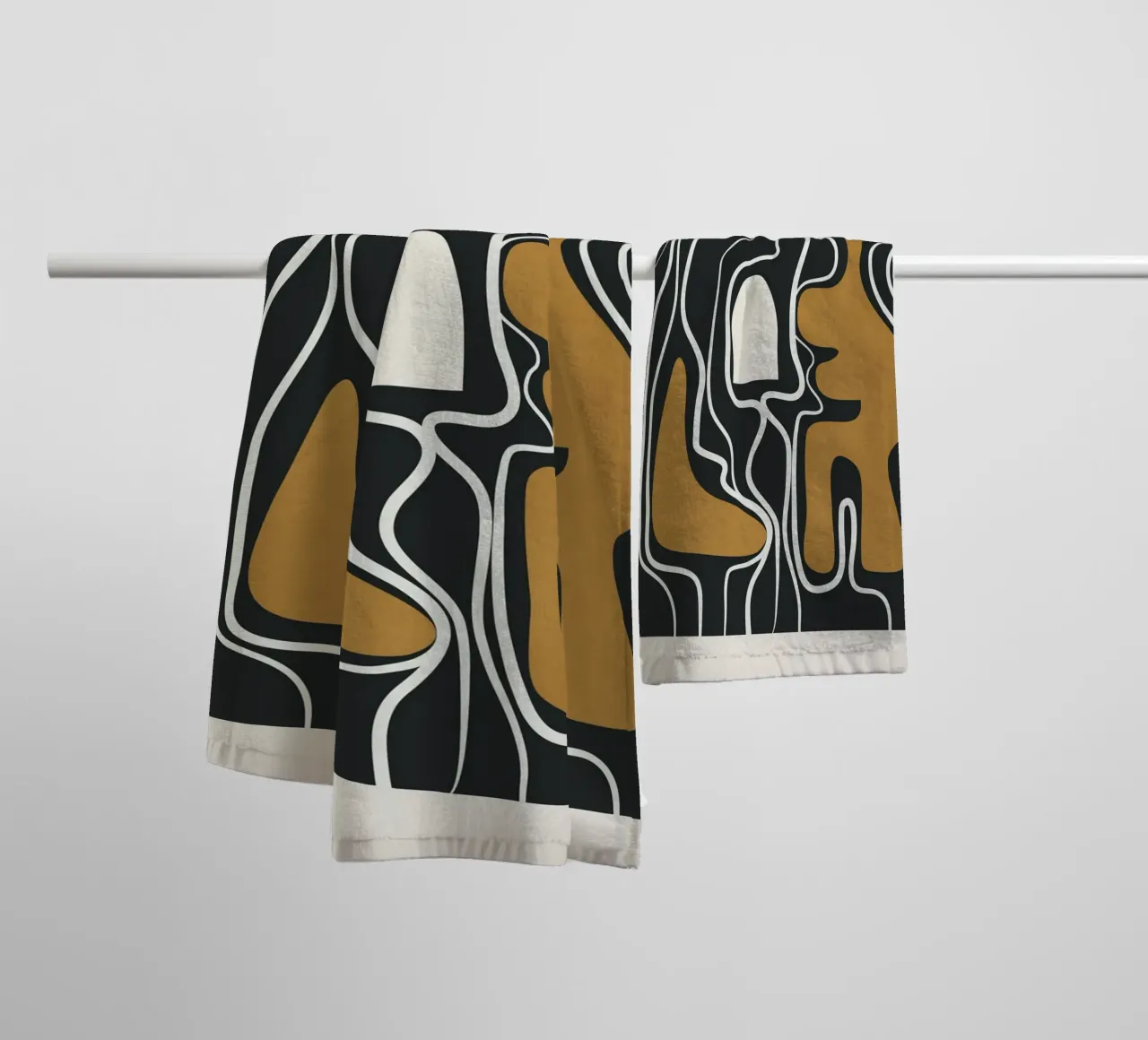 Minimal Abstract Form 1 serviette de bain de Flow Line