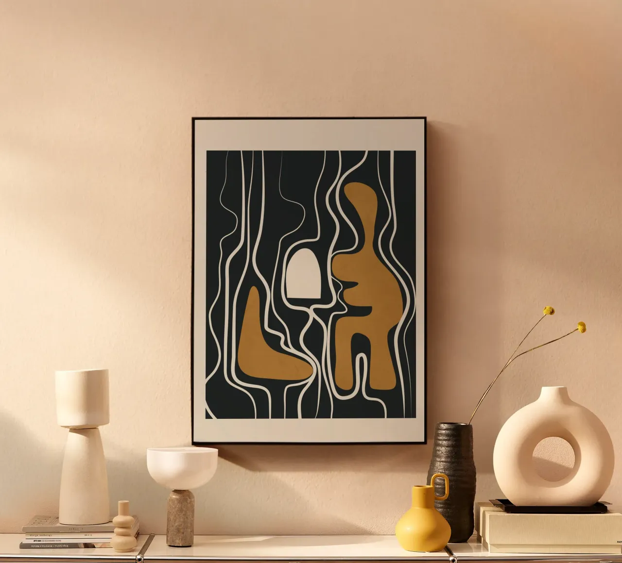 Minimal Abstract Form 1 placa de forex de Flow Line
