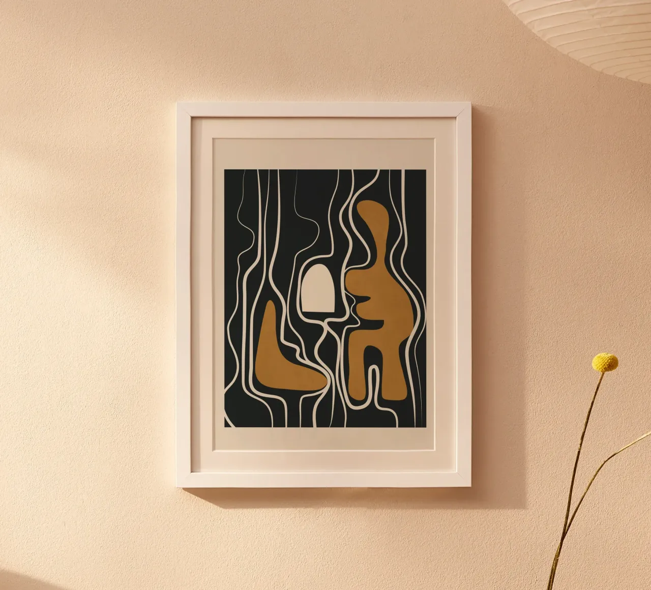 Minimal Abstract Form 1 carta hahnemühle da Flow Line