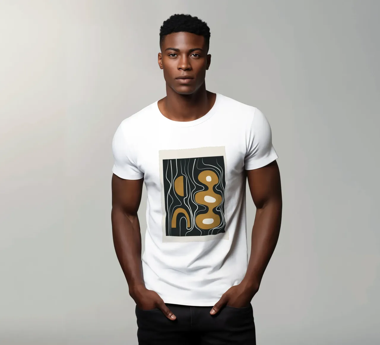 Minimal Abstract Form 2 T-Shirt von Flow Line