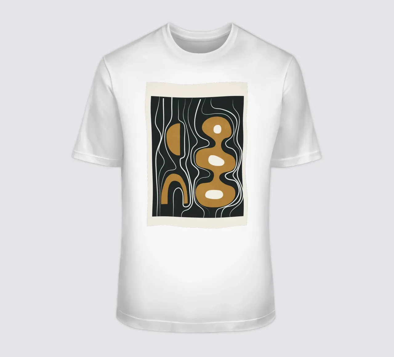 Minimal Abstract Form 2 t-shirt da Flow Line