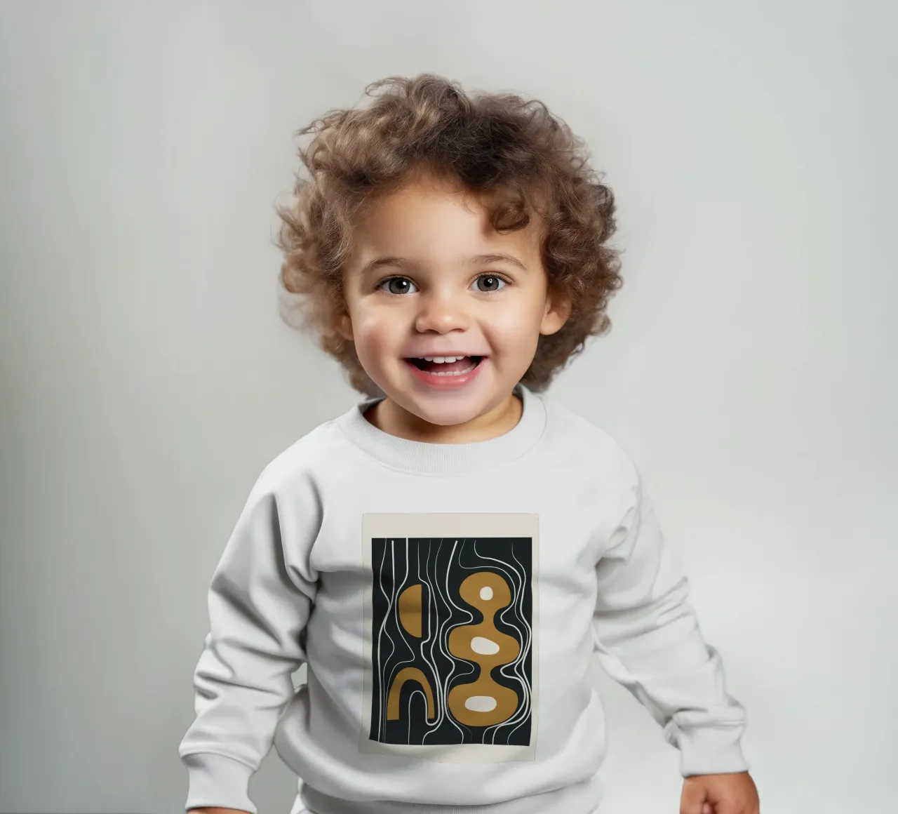 Minimal Abstract Form 2 Baby Sweatshirt von Flow Line