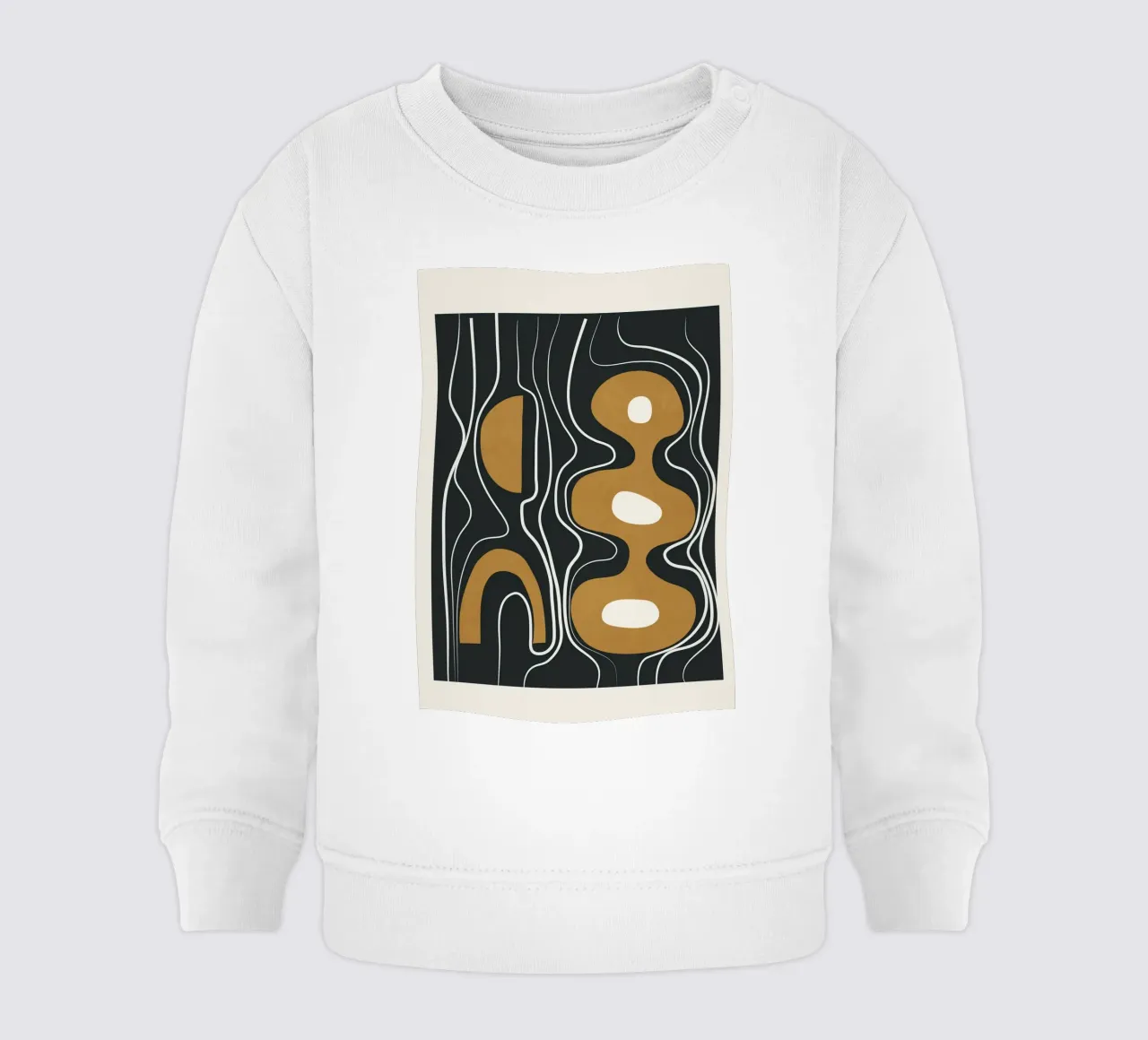 Minimal Abstract Form 2 Baby Sweatshirt von Flow Line