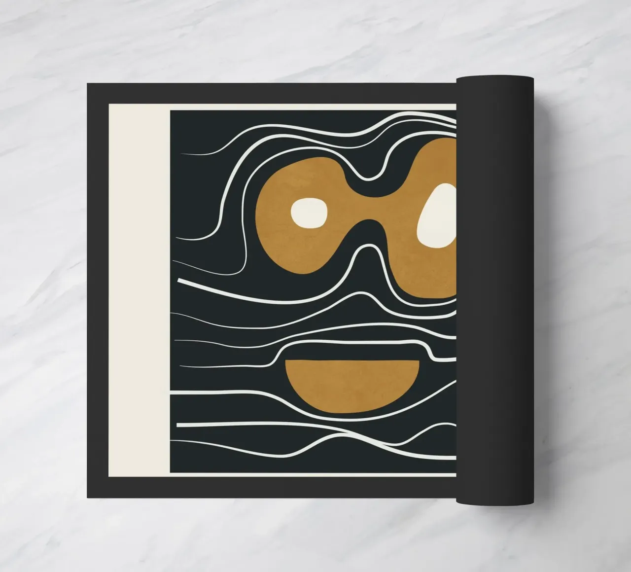 Minimal Abstract Form 2 paillasson de Flow Line