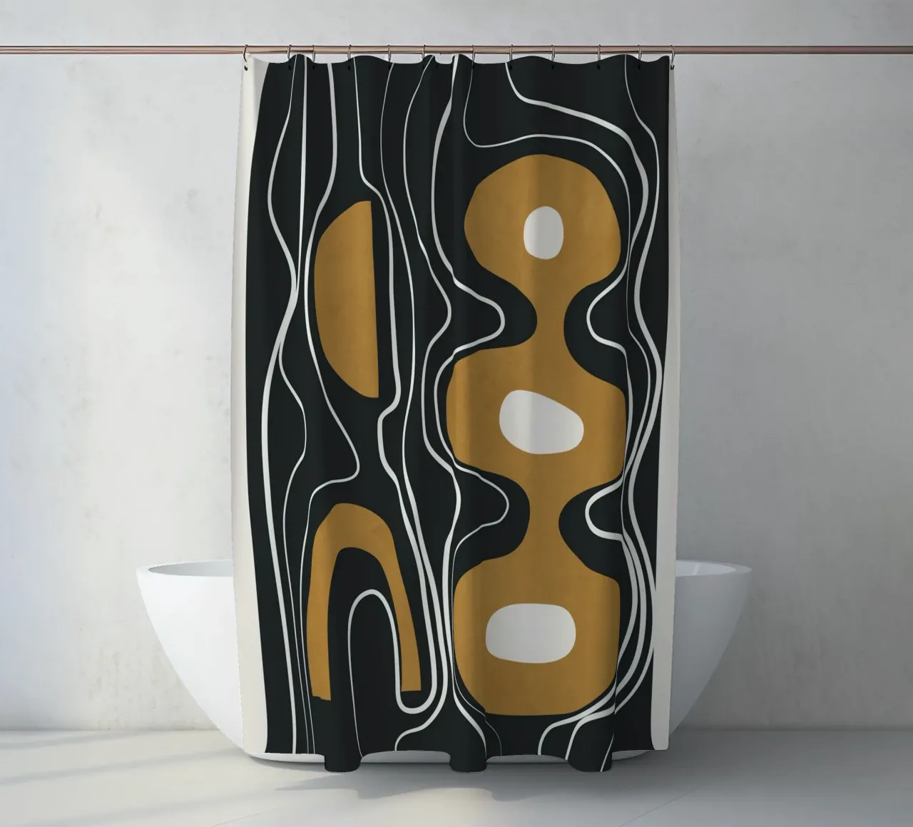 Minimal Abstract Form 2 tenda da doccia da Flow Line