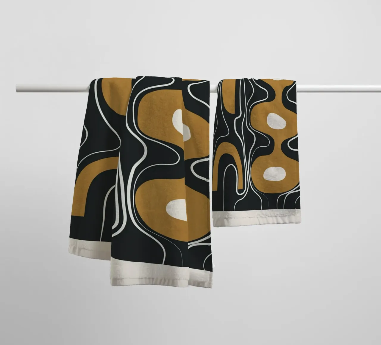 Minimal Abstract Form 2 serviette de bain de Flow Line