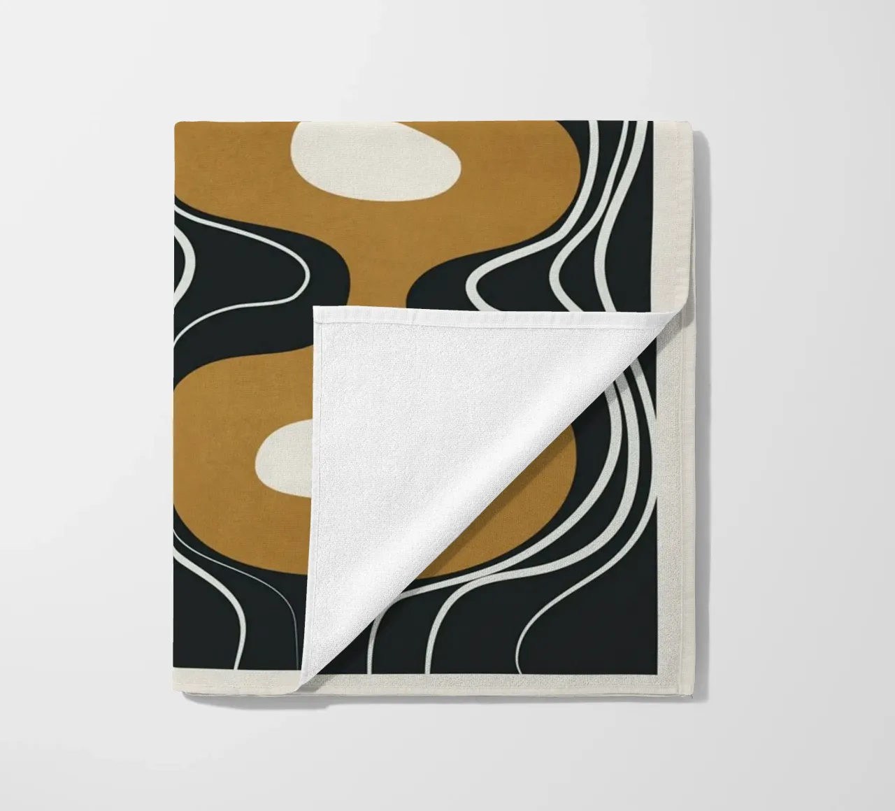 Minimal Abstract Form 2 toalla de playa de Flow Line