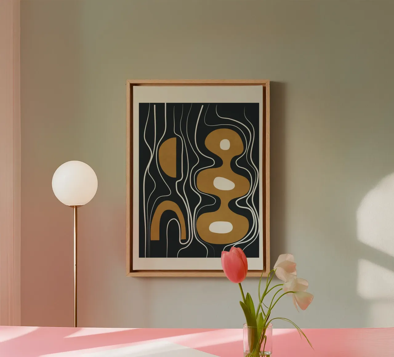 Minimal Abstract Form 2 tela da Flow Line