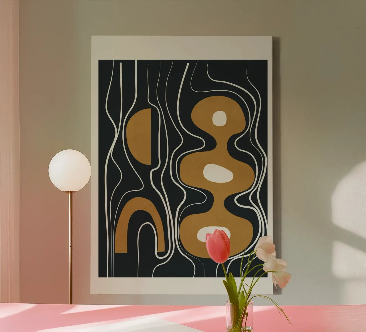 Minimal Abstract Form 2 tela da Flow Line