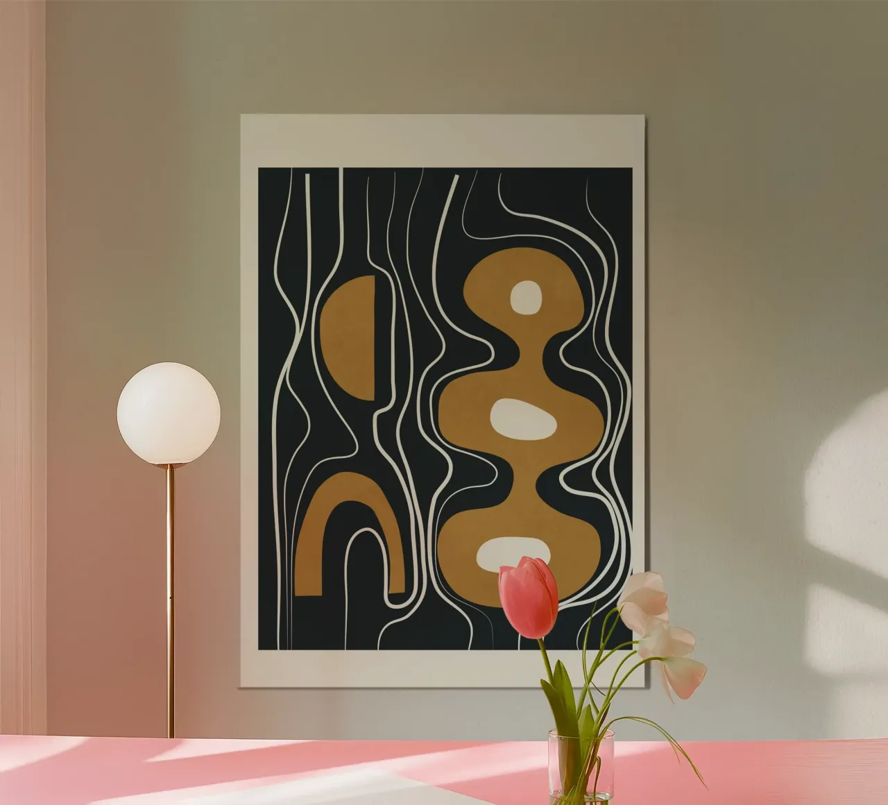 Minimal Abstract Form 2 poster da Flow Line