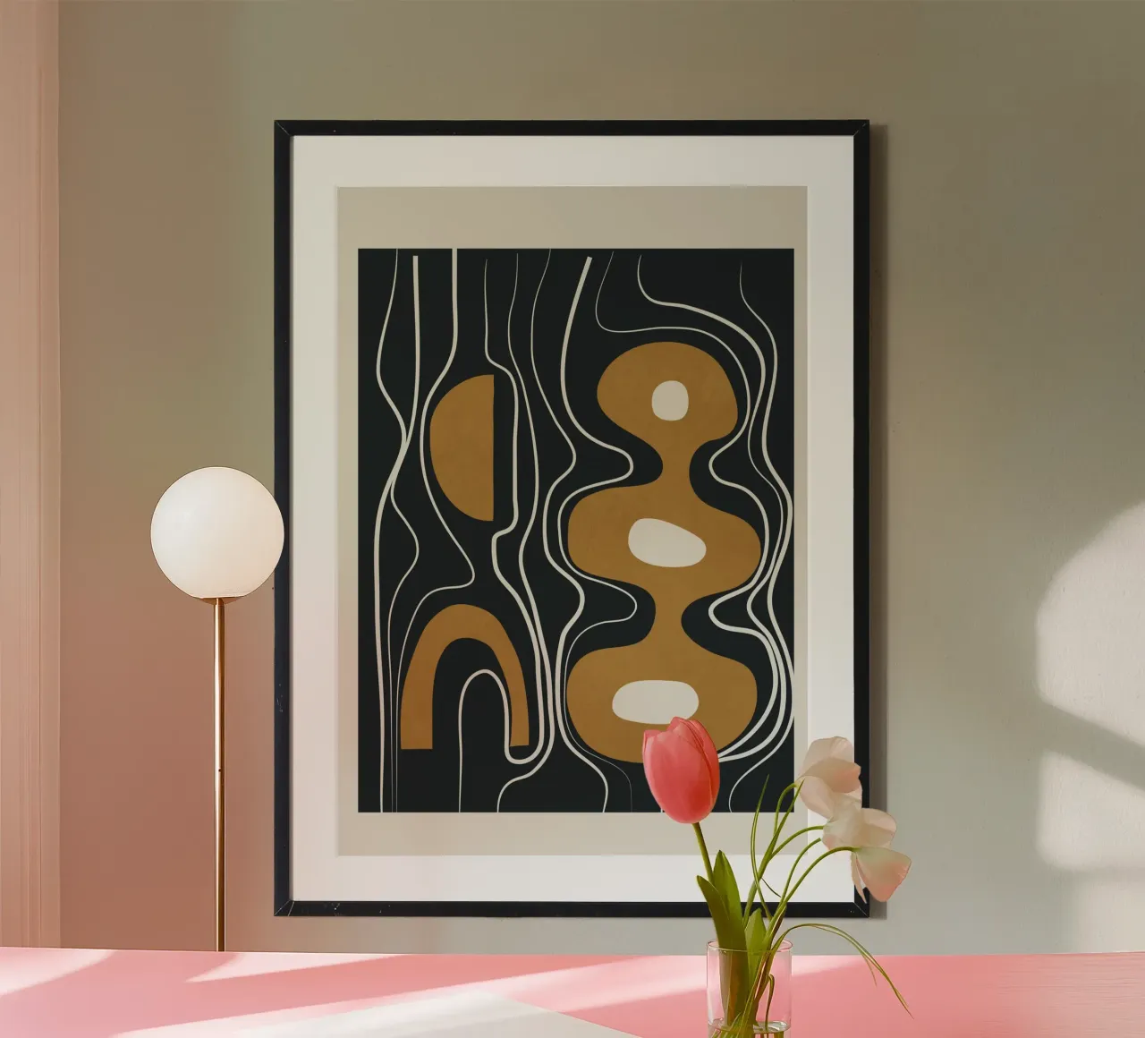 Minimal Abstract Form 2 poster da Flow Line