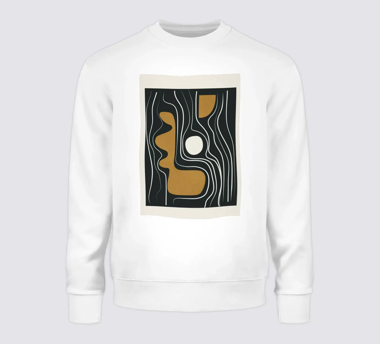 Minimal Abstract Form 3 Sweatshirt von Flow Line