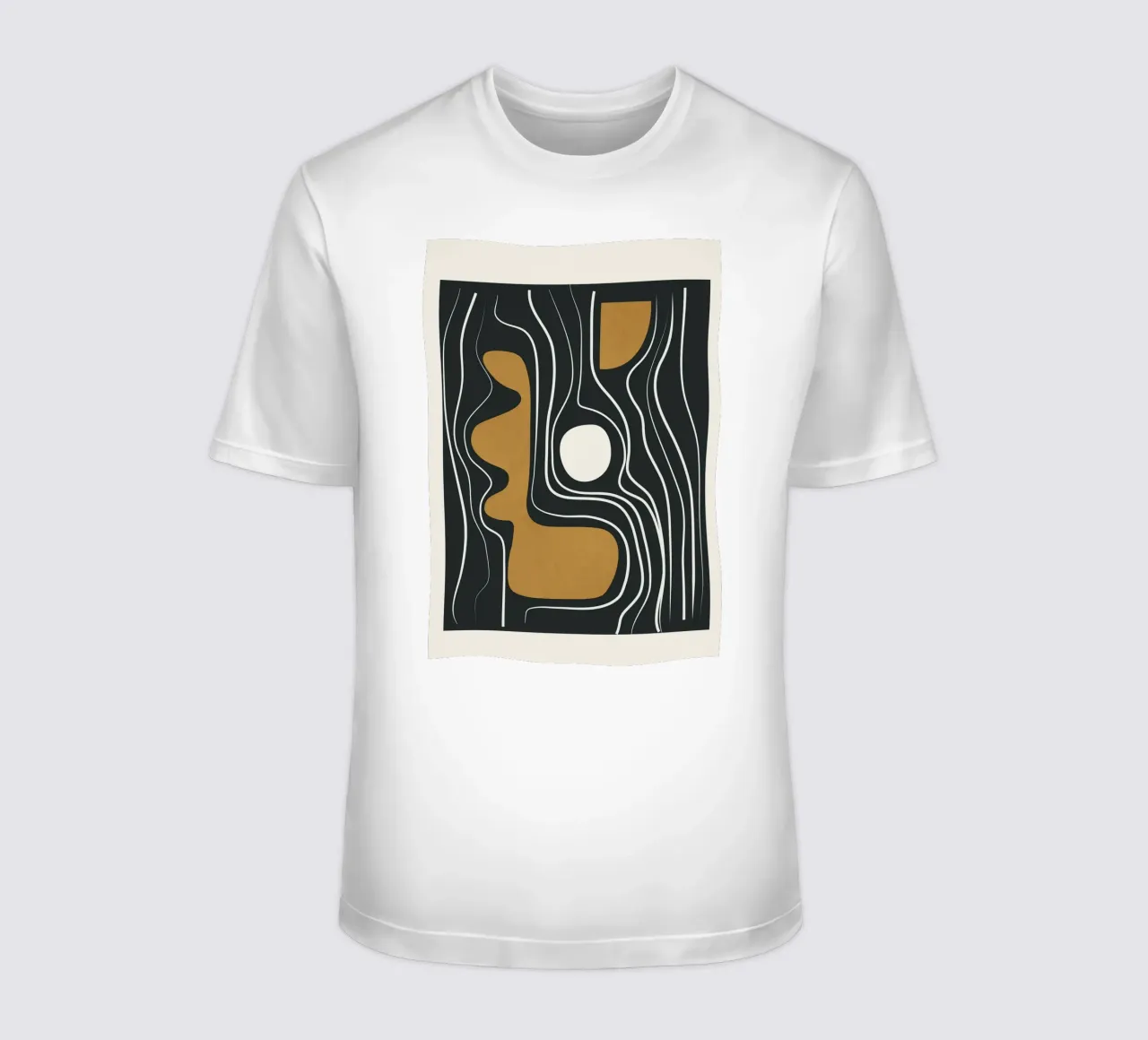 Minimal Abstract Form 3 t-shirt da Flow Line