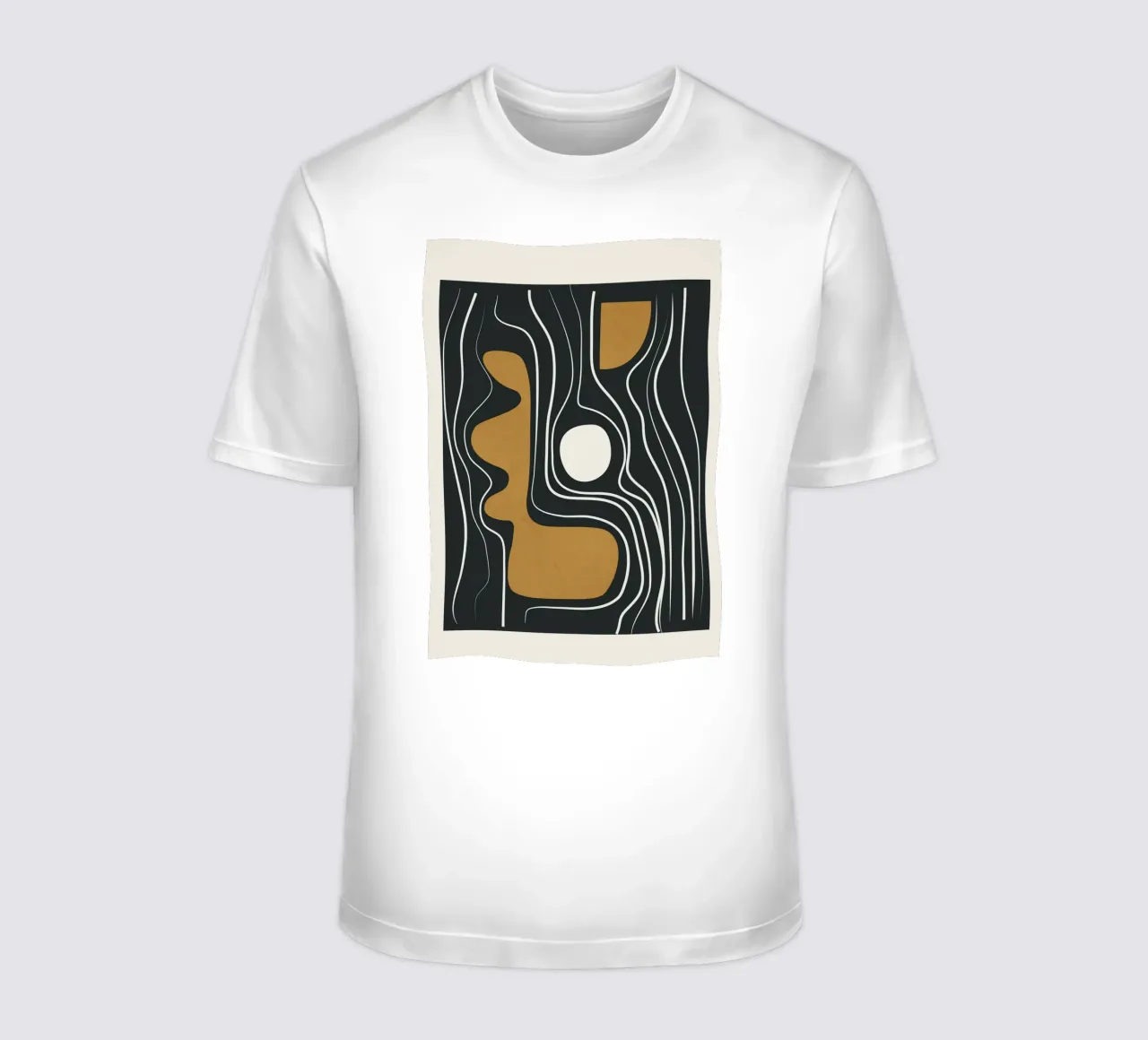 Minimal Abstract Form 3 T-Shirt von Flow Line