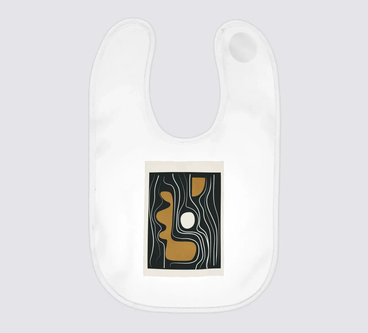 Minimal Abstract Form 3 babero de Flow Line