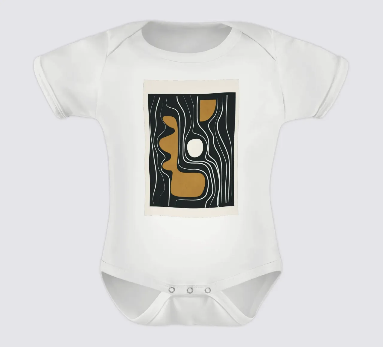 Minimal Abstract Form 3 body neonato maniche corte da Flow Line