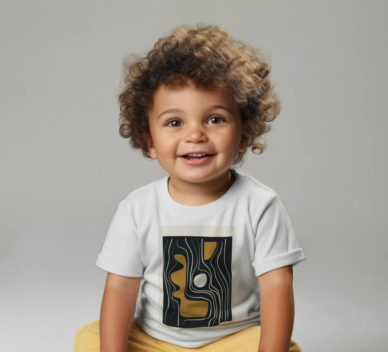 Minimal Abstract Form 3 maglietta neonato da Flow Line