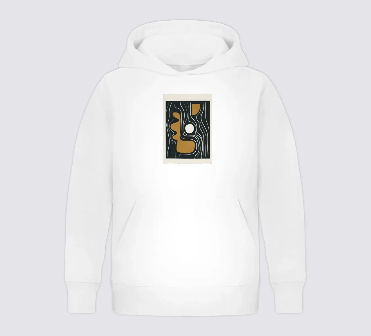 Minimal Abstract Form 3 sudadera con capucha para niño de Flow Line