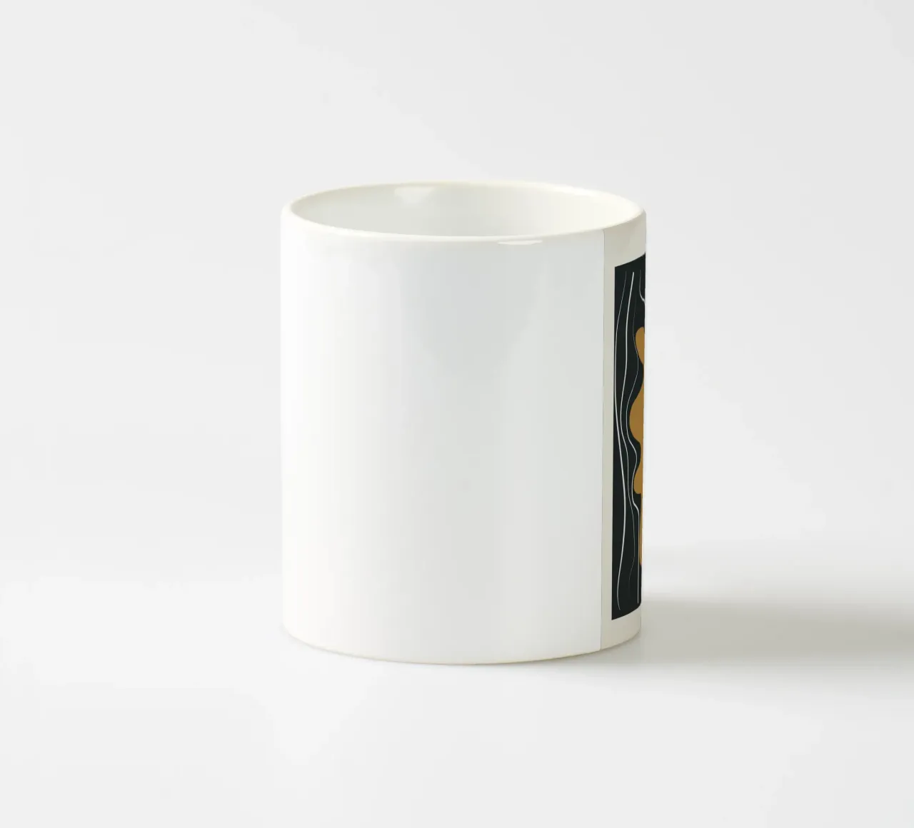 Minimal Abstract Form 3 taza de cerámica de Flow Line