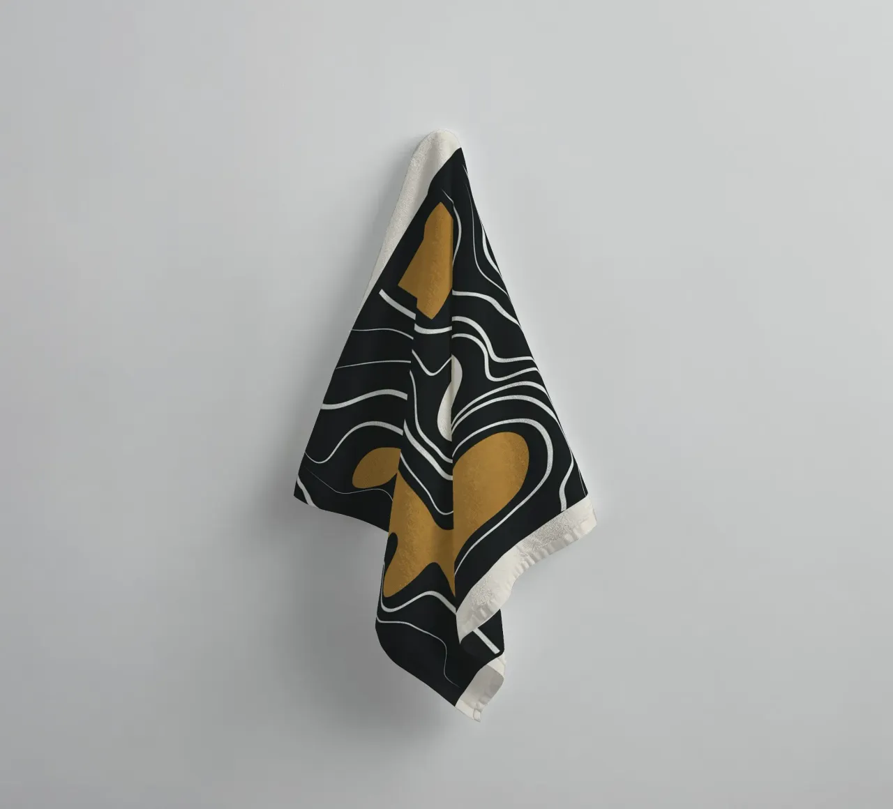 Minimal Abstract Form 3 Handtuch von Flow Line