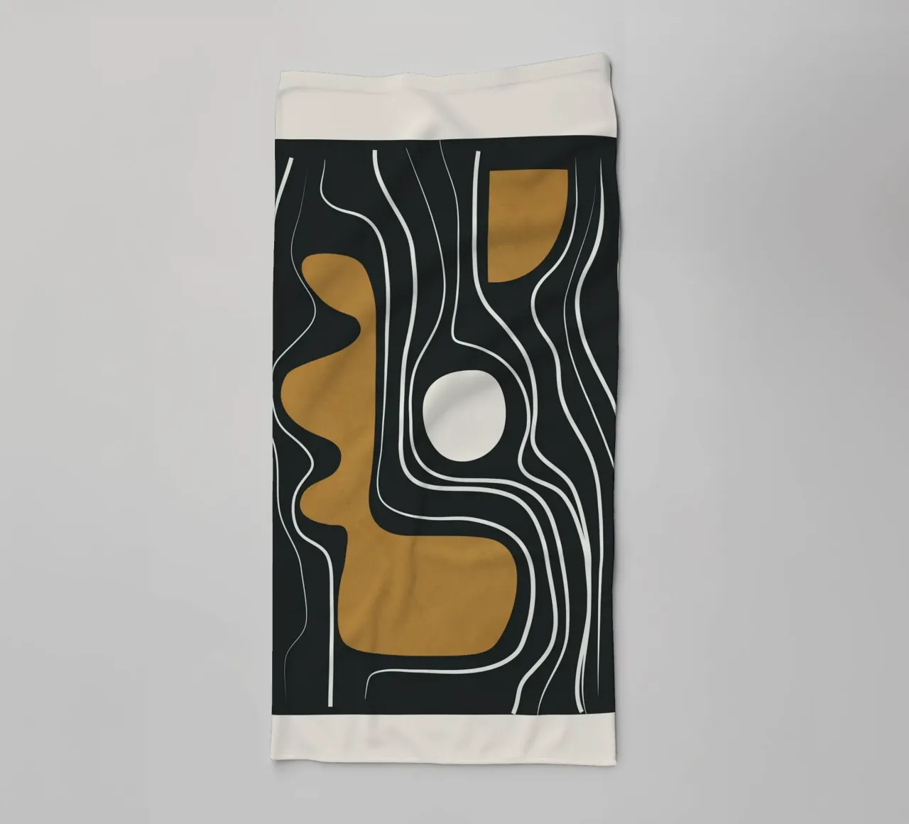 Minimal Abstract Form 3 Handtuch von Flow Line