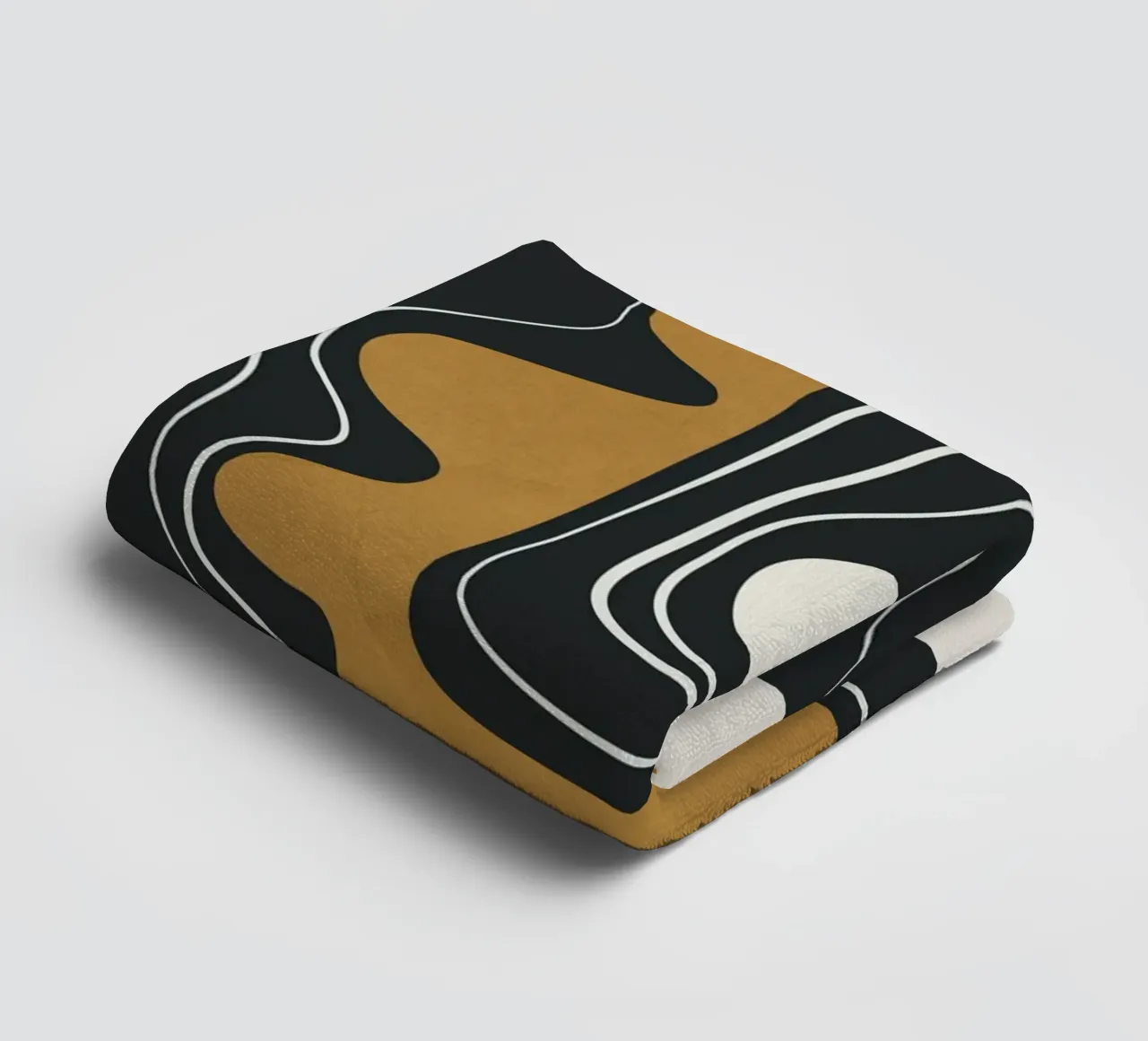 Minimal Abstract Form 3 Handtuch von Flow Line