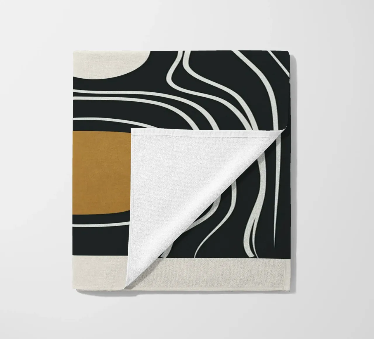 Minimal Abstract Form 3 Strandtuch von Flow Line