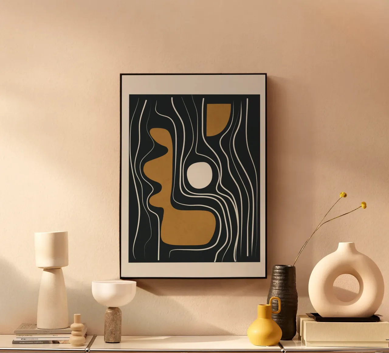 Minimal Abstract Form 3 aluminio dibond de Flow Line