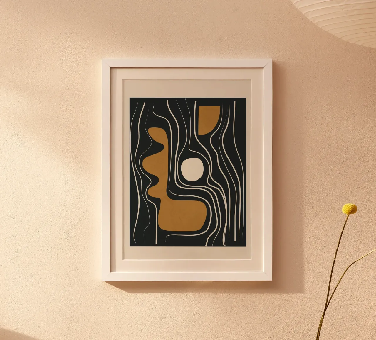 Minimal Abstract Form 3 carta hahnemühle da Flow Line