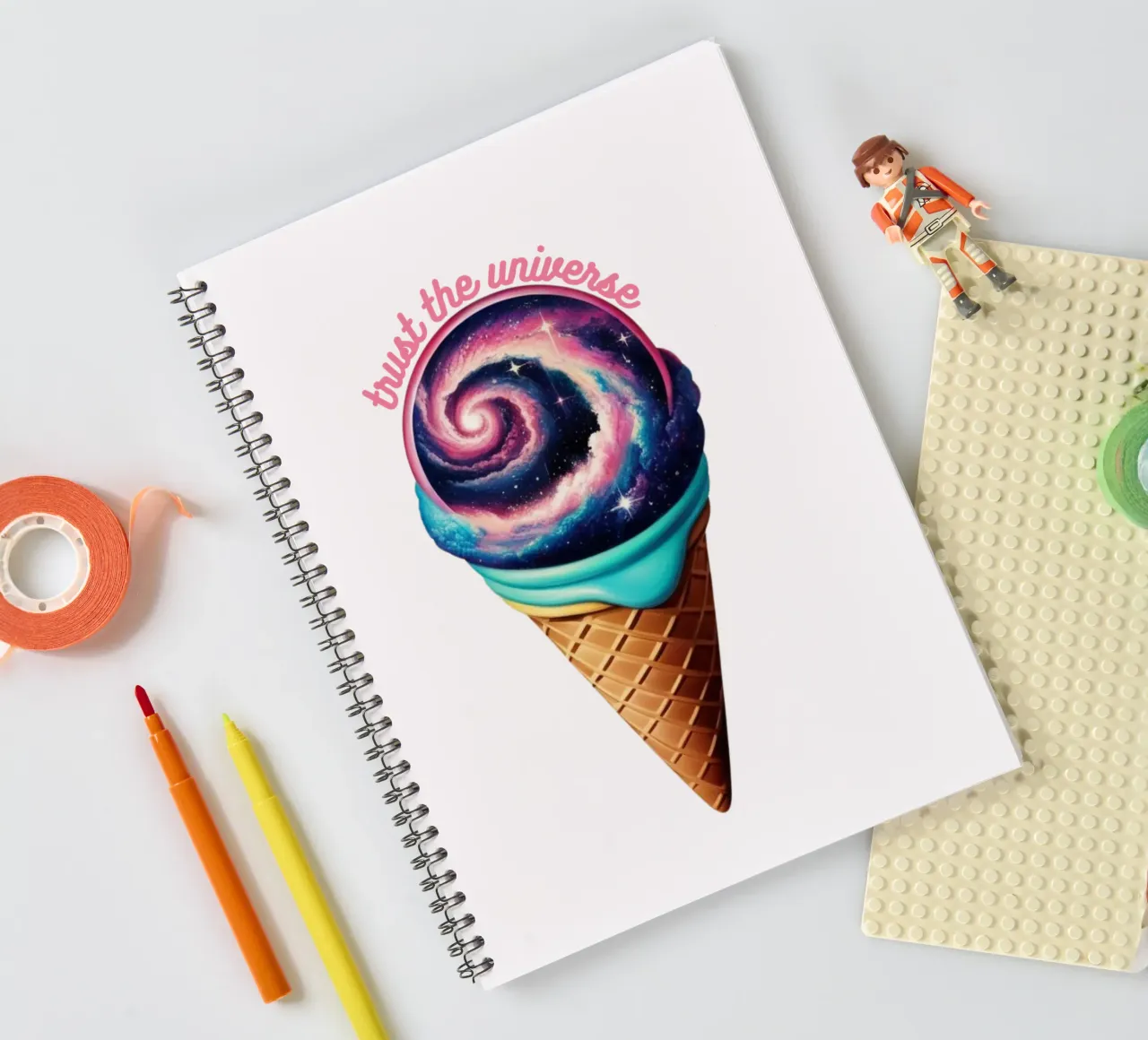 trust the universe spiral notebook by fummelhummel