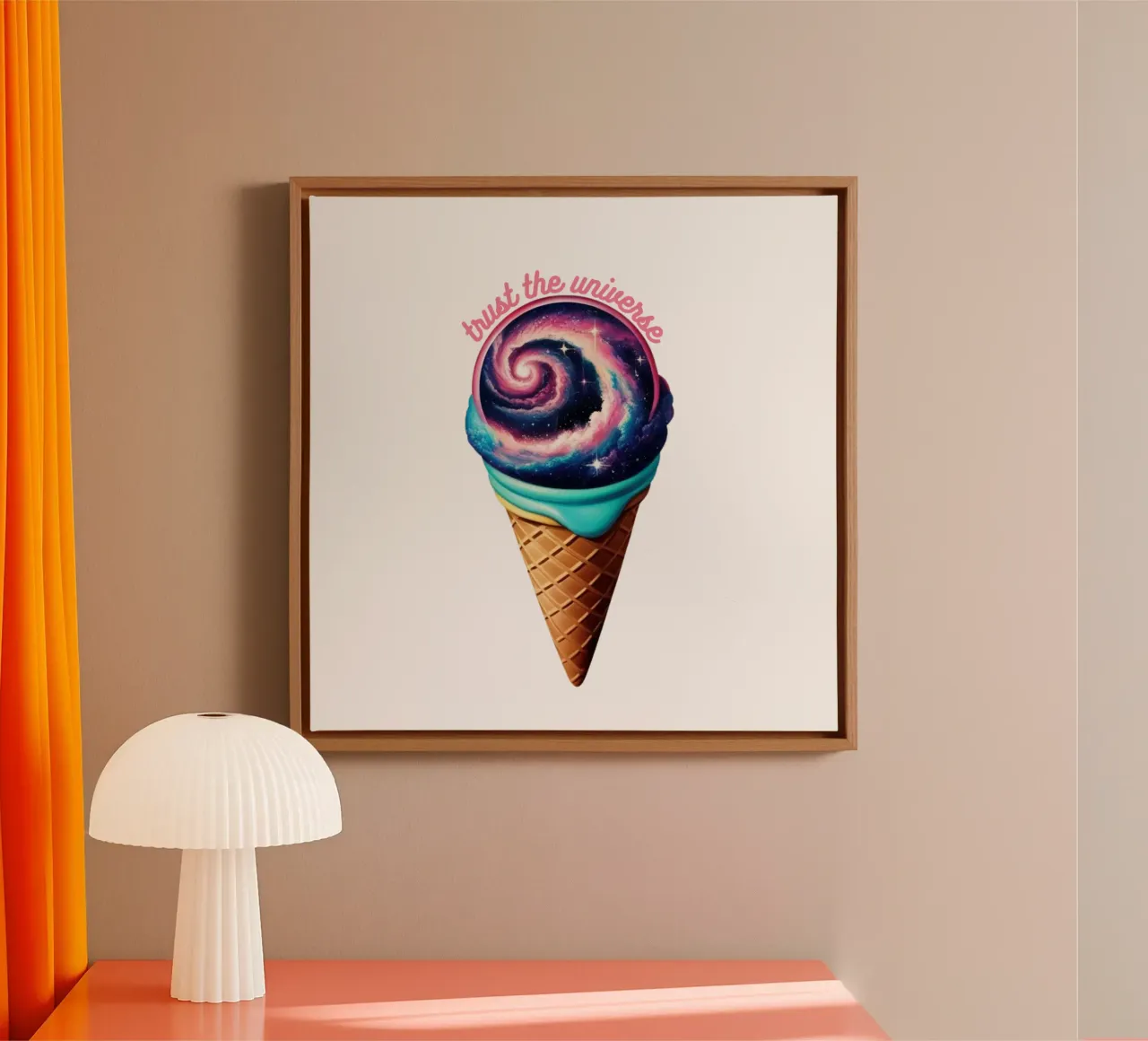 trust the universe canvas van fummelhummel