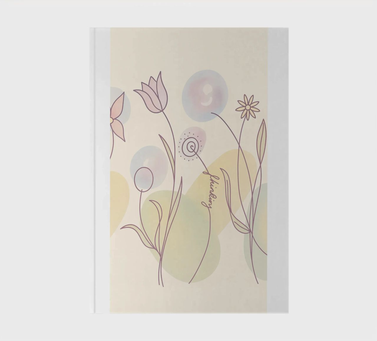 Flowers (thinking) notebook by Lilou Lilou