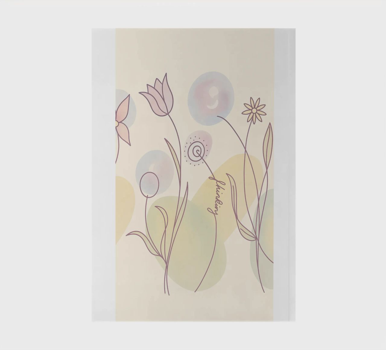 Flowers (thinking) notebook by Lilou Lilou