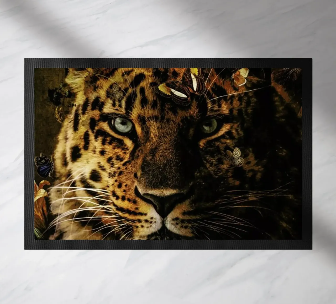 Leopard 4 deurmat van Wouter Rikken