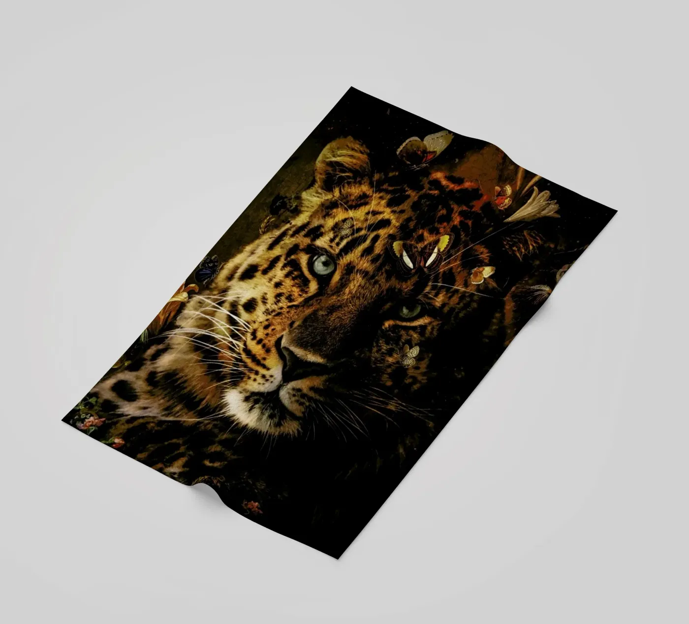 Leopard 4 strandhanddoek van Wouter Rikken