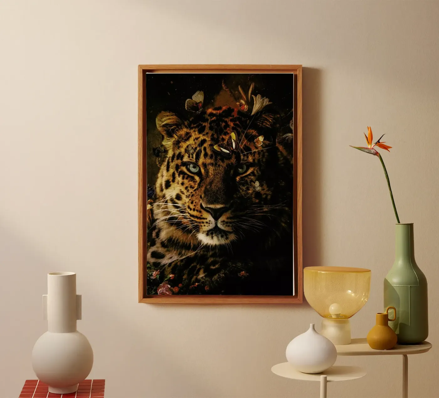 Leopard 4 canvas by Wouter Rikken