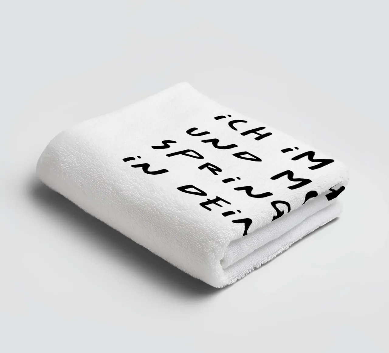 heute hüpfe ich im Regen und morgen springe ich in dein Herz asciugamano da bagno da FRICKE DESIGN