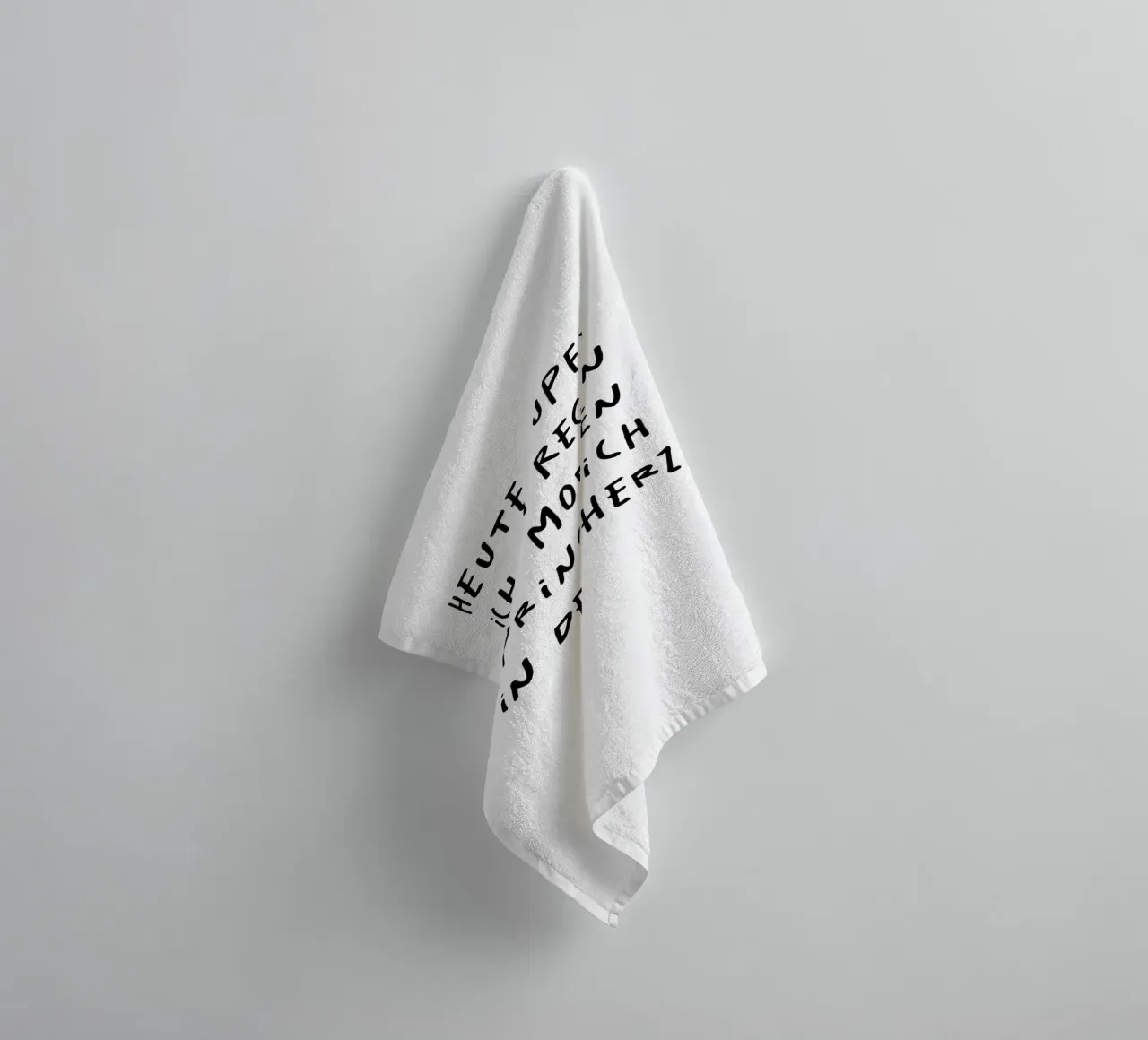 heute hüpfe ich im Regen und morgen springe ich in dein Herz asciugamano da bagno da FRICKE DESIGN