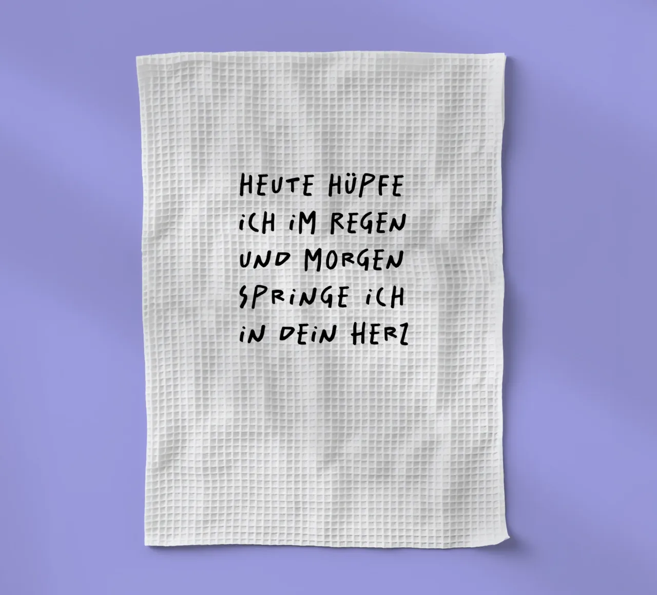 heute hüpfe ich im Regen und morgen springe ich in dein Herz canovaccio da cucina da FRICKE DESIGN