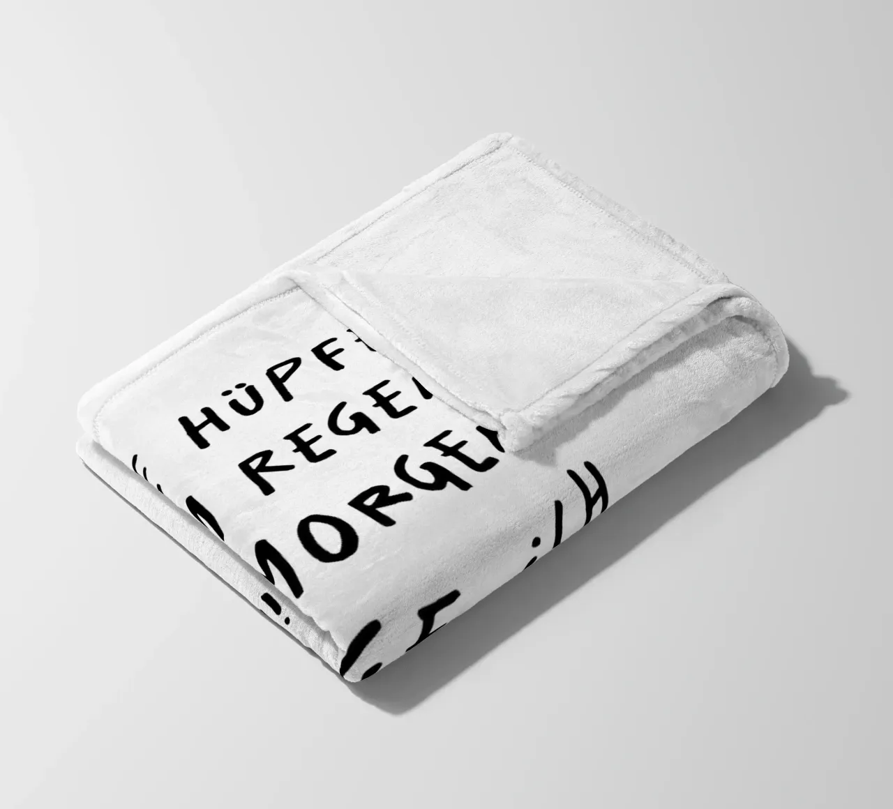 heute hüpfe ich im Regen und morgen springe ich in dein Herz fleece blanket by FRICKE DESIGN