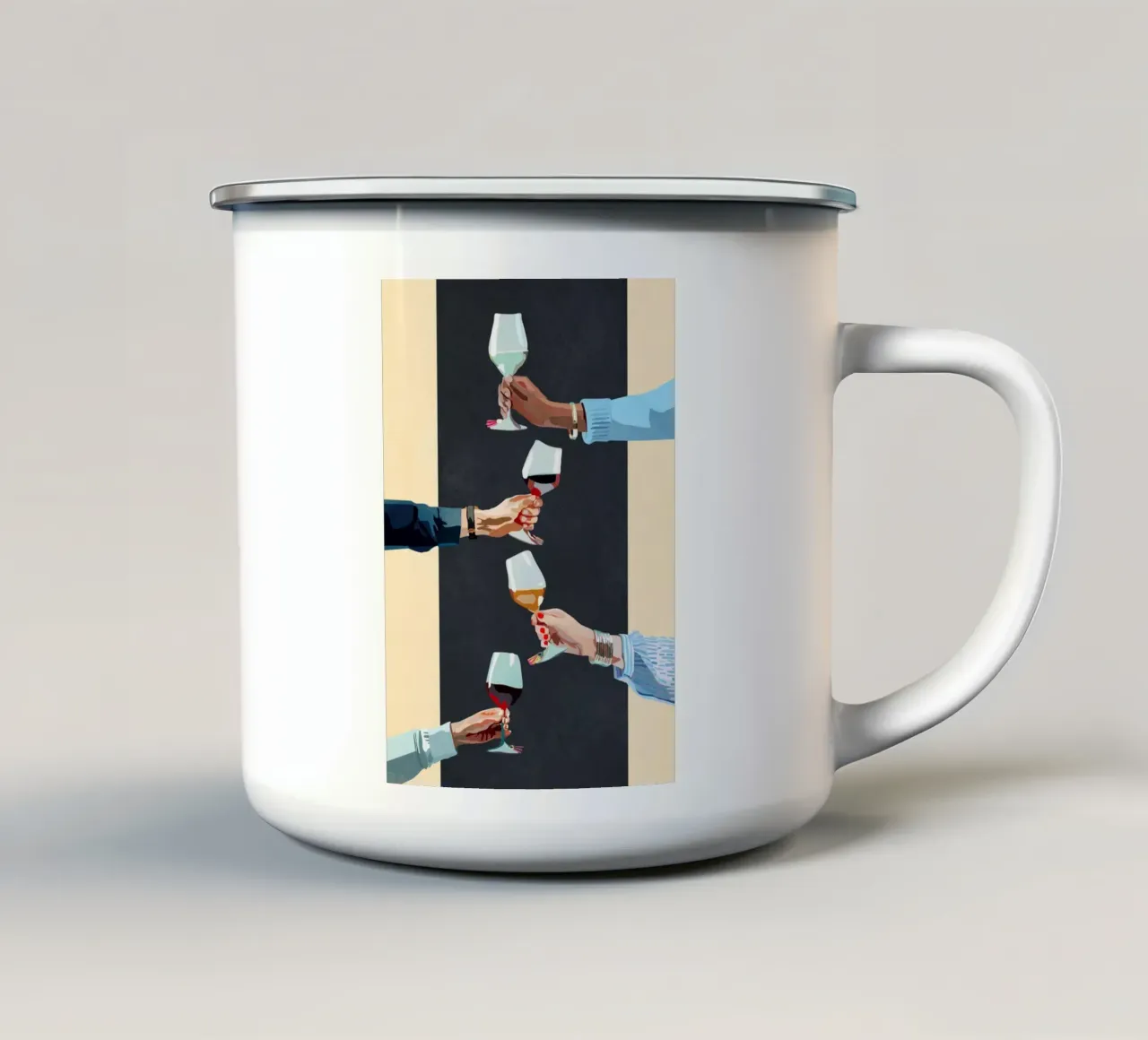 Cheers tazza in smalto da cityart