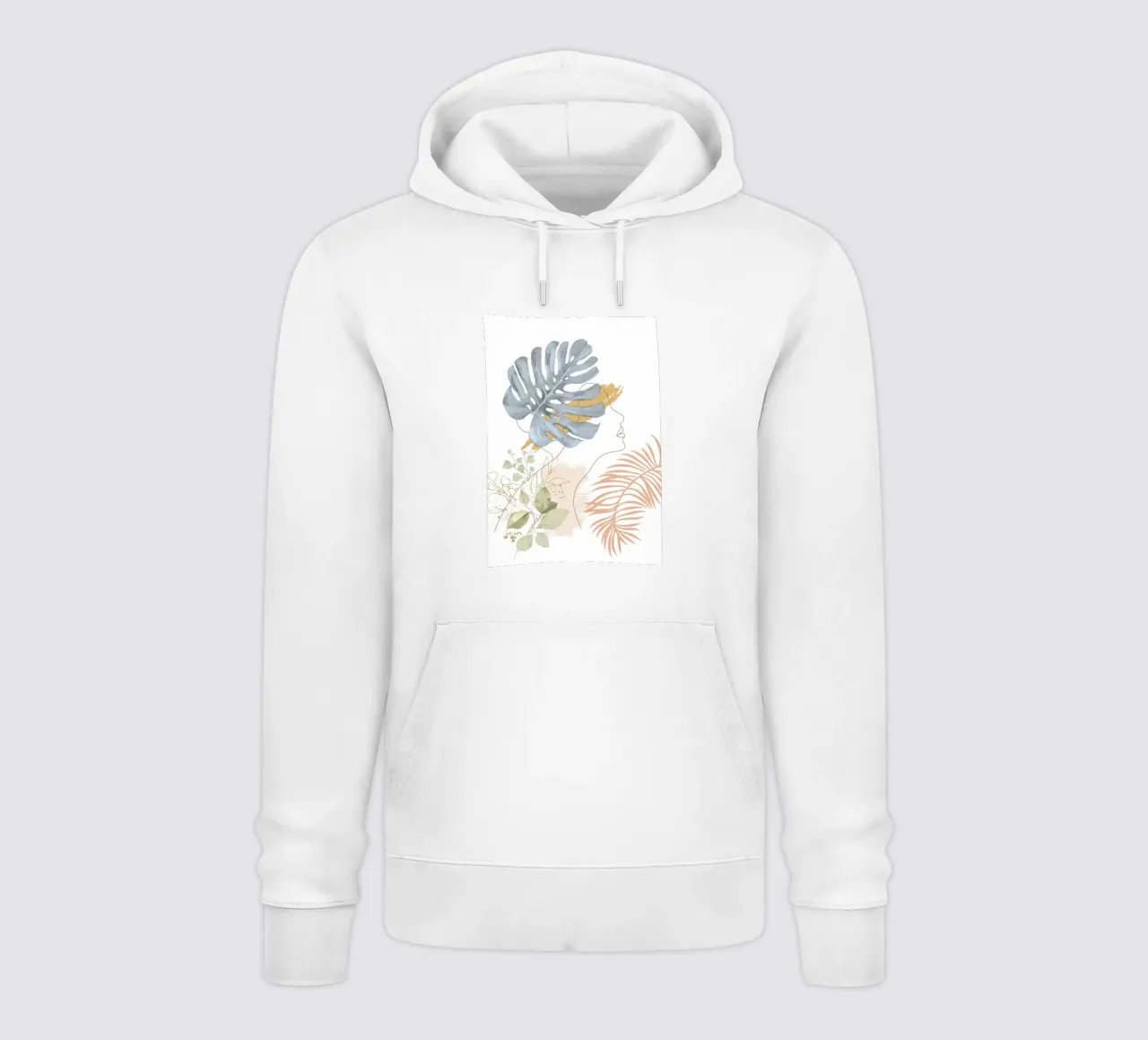 Line in Nature II felpa con cappuccio da Nadjaa