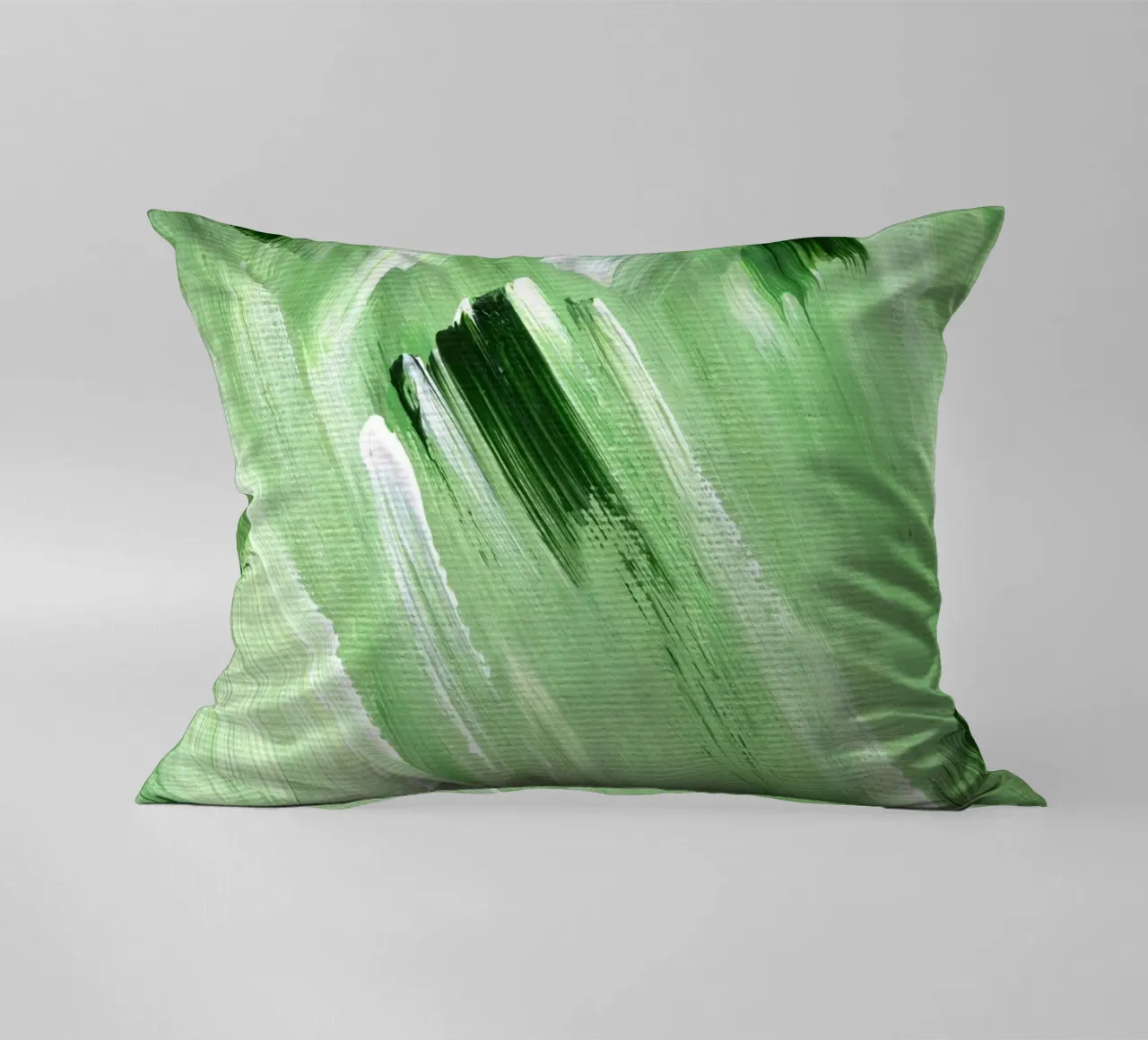 Surfaces 21 | Green Acrylic Abstract cuscino da sabidussi