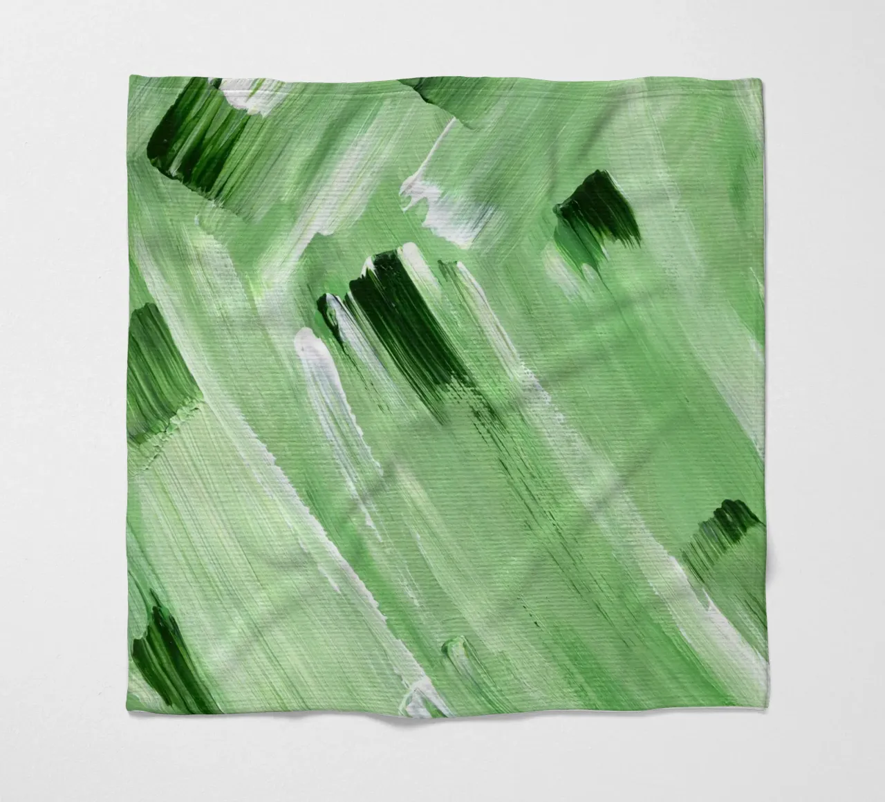 Surfaces 21 | Green Acrylic Abstract coperta in pile da sabidussi