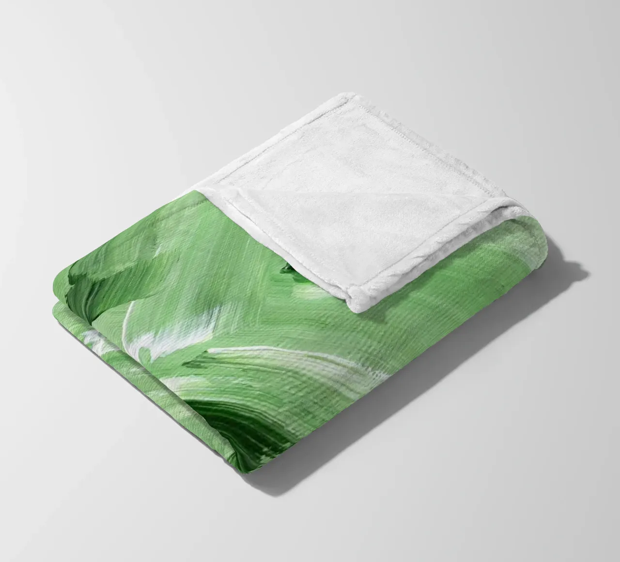 Surfaces 21 | Green Acrylic Abstract coperta in pile da sabidussi