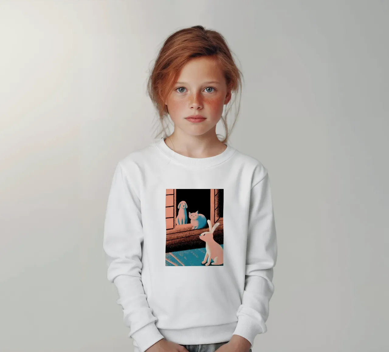 Coniglio gatto e cane felpa bambino da SOUL SHOP