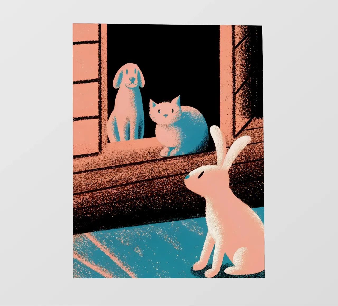 Coniglio gatto e cane pellicola backlit da SOUL SHOP